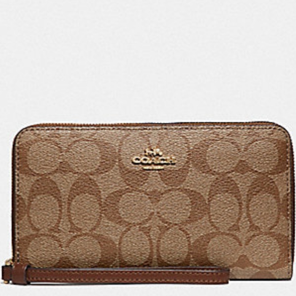 COACH PHONE WALLET WITH WRIST STRAP🔥NEW WITH TAGS